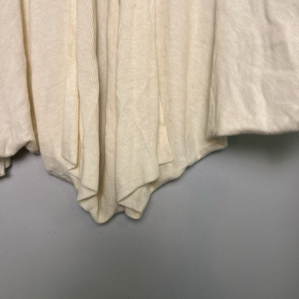 Lululemon Women's Cashlu Knit Textured Wrap Sz M L Cream - Picture 6 of 16